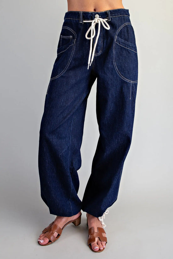 Better In Denim Barrel Pant