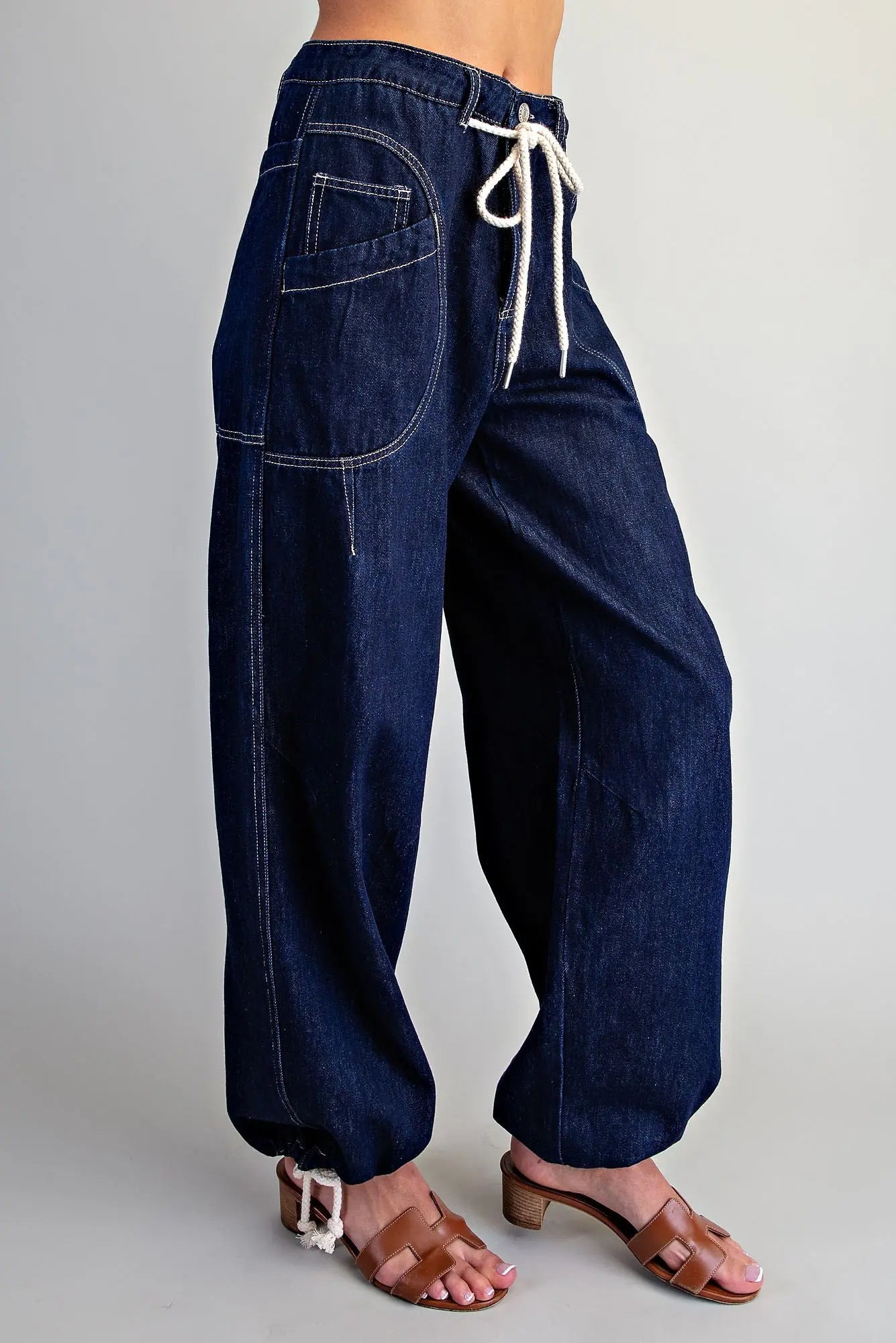 Better In Denim Barrel Pant