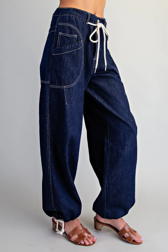 Better In Denim Barrel Pant