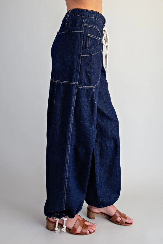 Better In Denim Barrel Pant