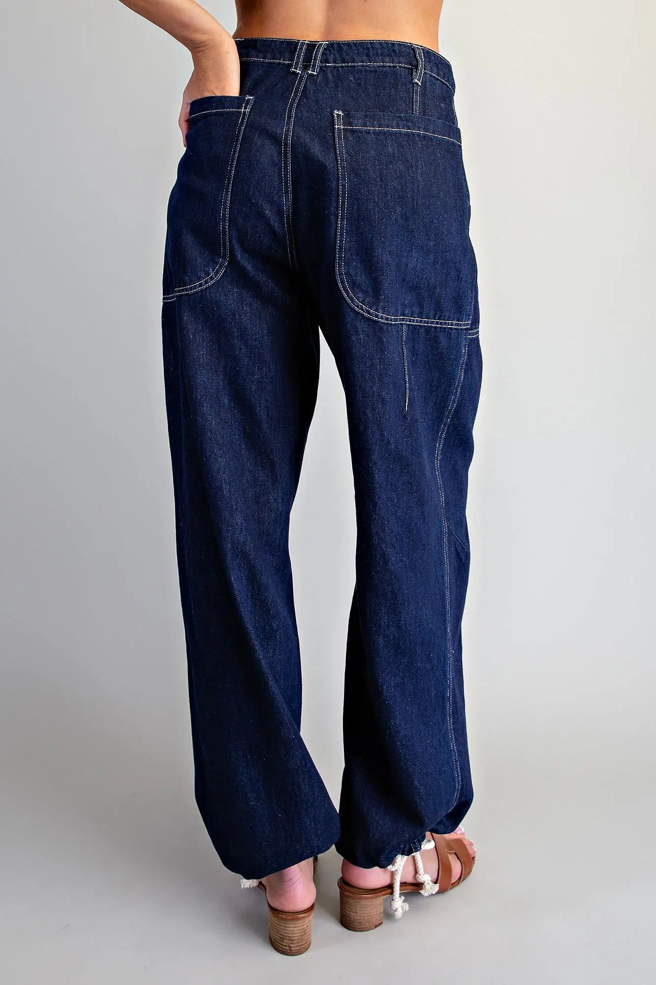 Better In Denim Barrel Pant