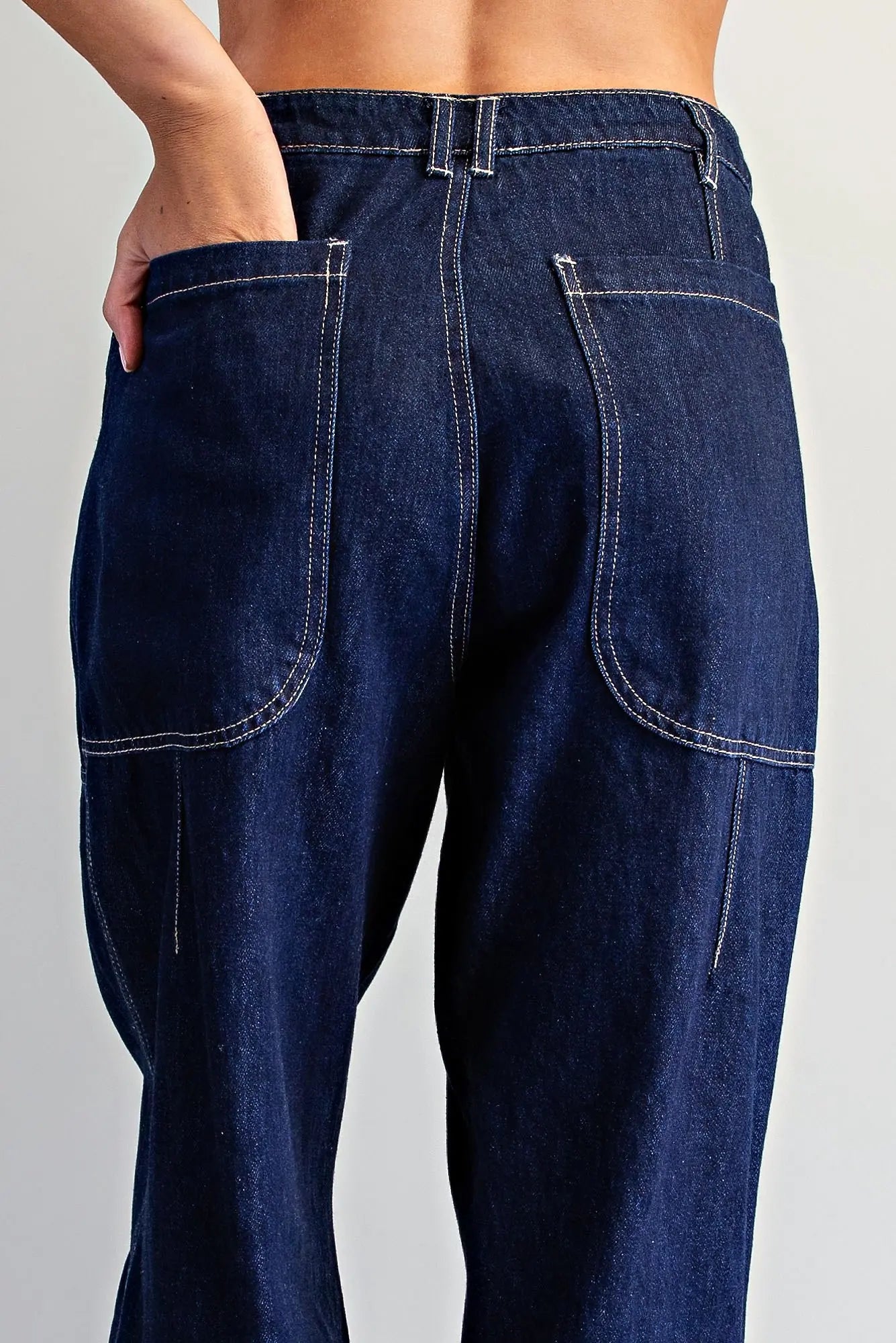 Better In Denim Barrel Pant