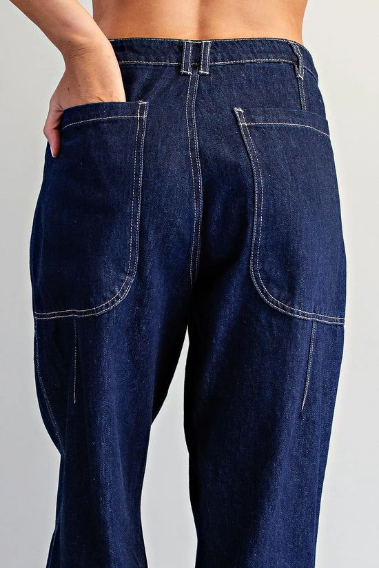 Better In Denim Barrel Pant