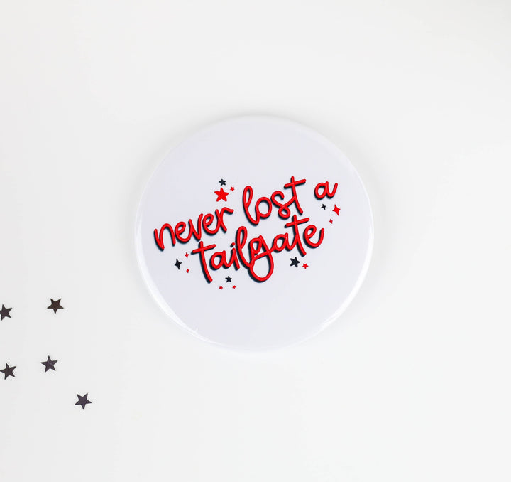 Red Game Day Tailgate Buttons | Game Day Pins