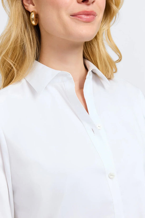 Scarlett No Iron Stretch Matte Sateen Long Sleeve Shirt