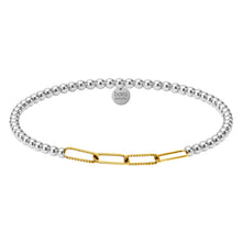 Load image into Gallery viewer, Sophie Paperclip | Gold Filled Beaded Bracelet
