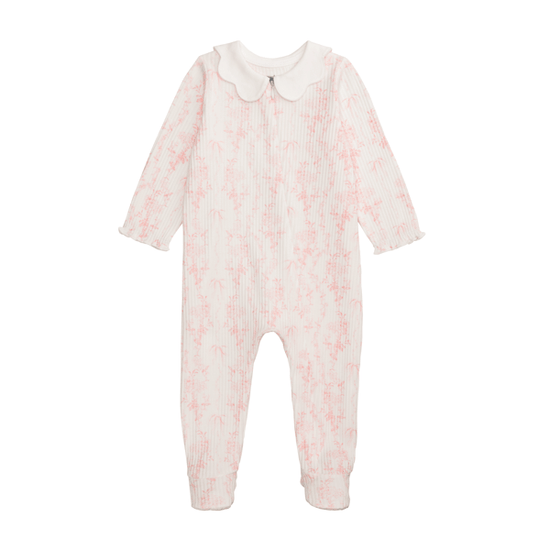 Bows Pink Scallop Sleeper