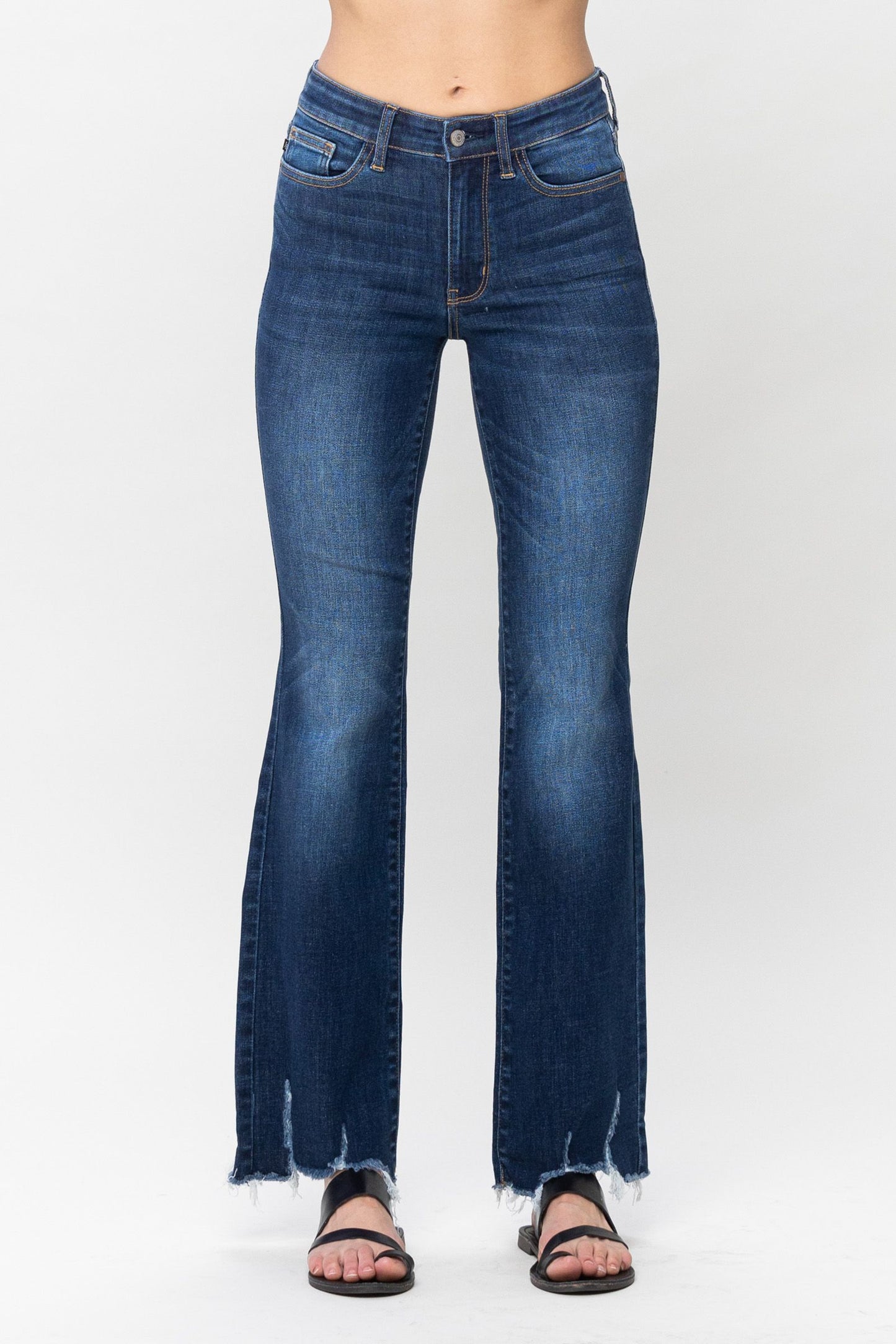 Judy Blue Mid-Rise Non Distressed Hem Bootcut *FINAL SALE*