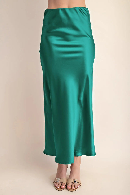 Satin Midi Skirt