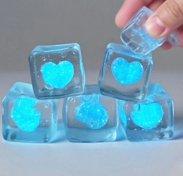 Glow In The Dark Ice Cube Heart