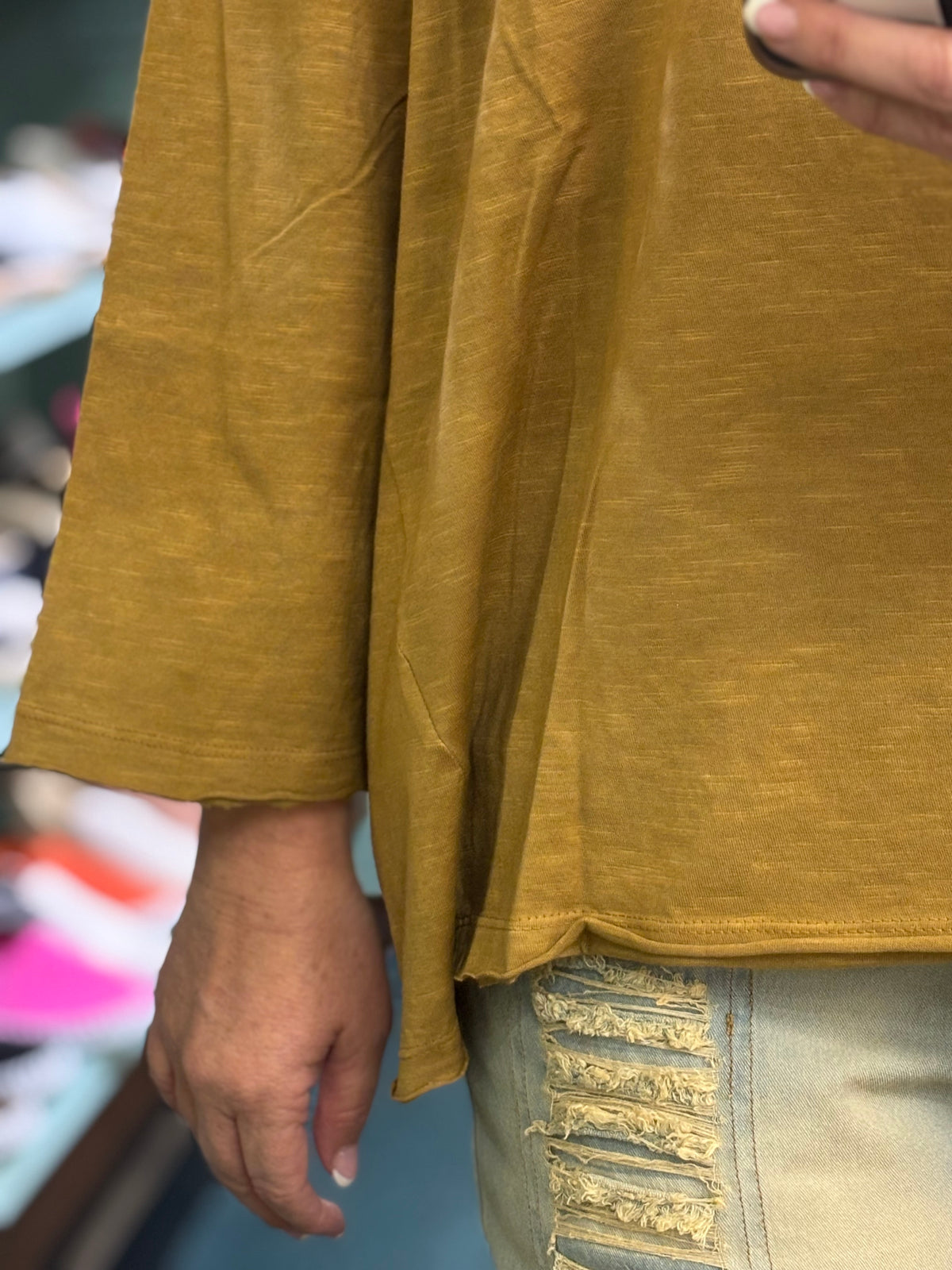 LeeNa 3/4 Sleeve Top
