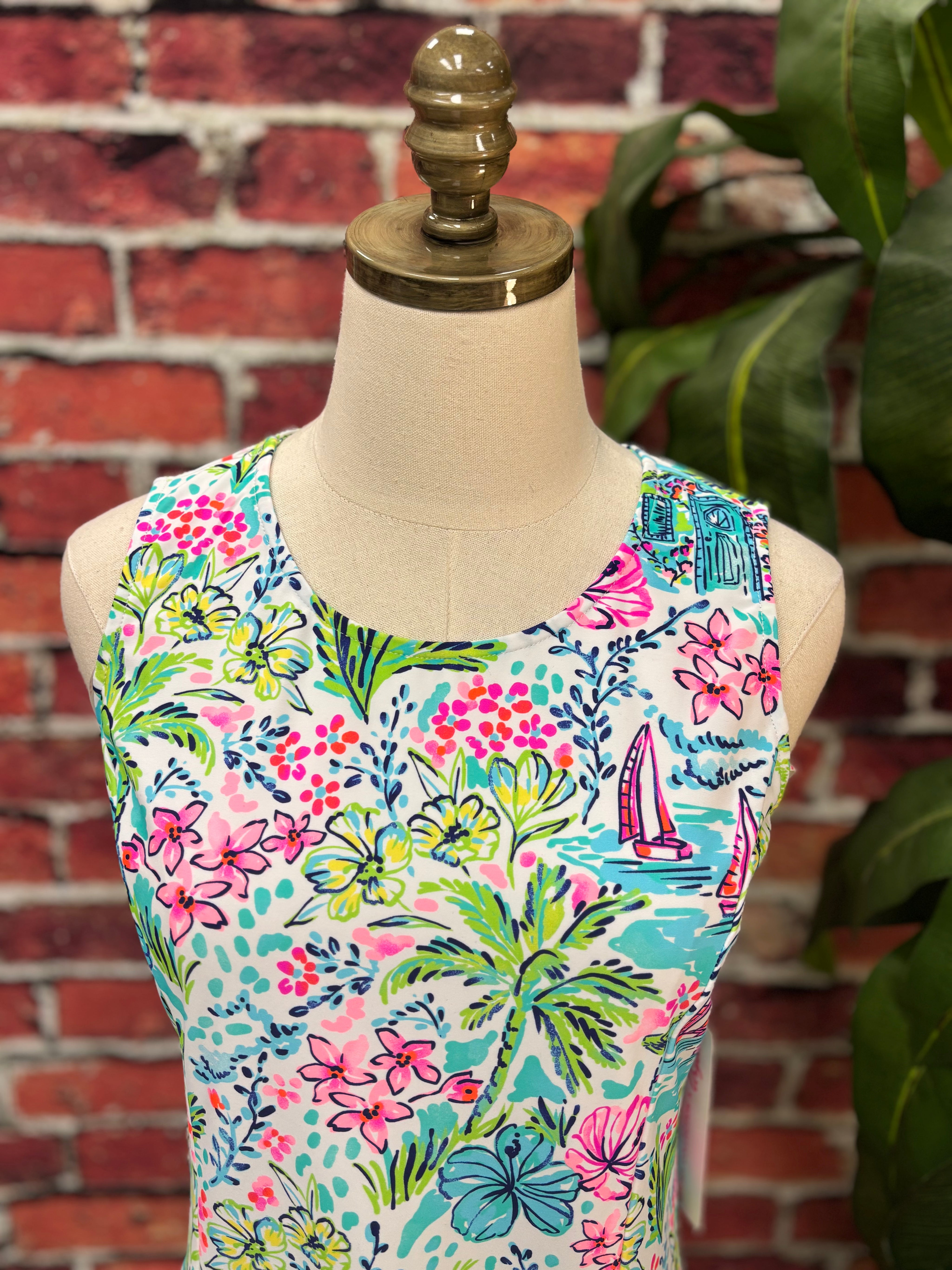 Coastal Cabana Swing Dress