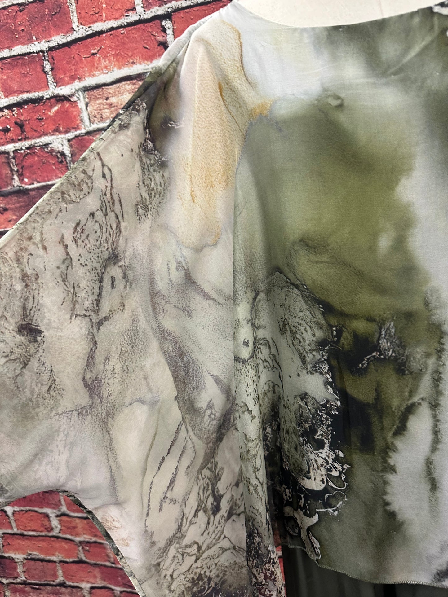 Poncho Silk Top