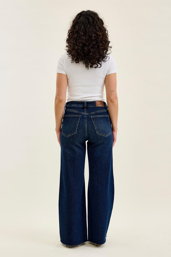 Judy Blue HW Retro Wide w/ Adjustable WB Tabs + Raw Hem