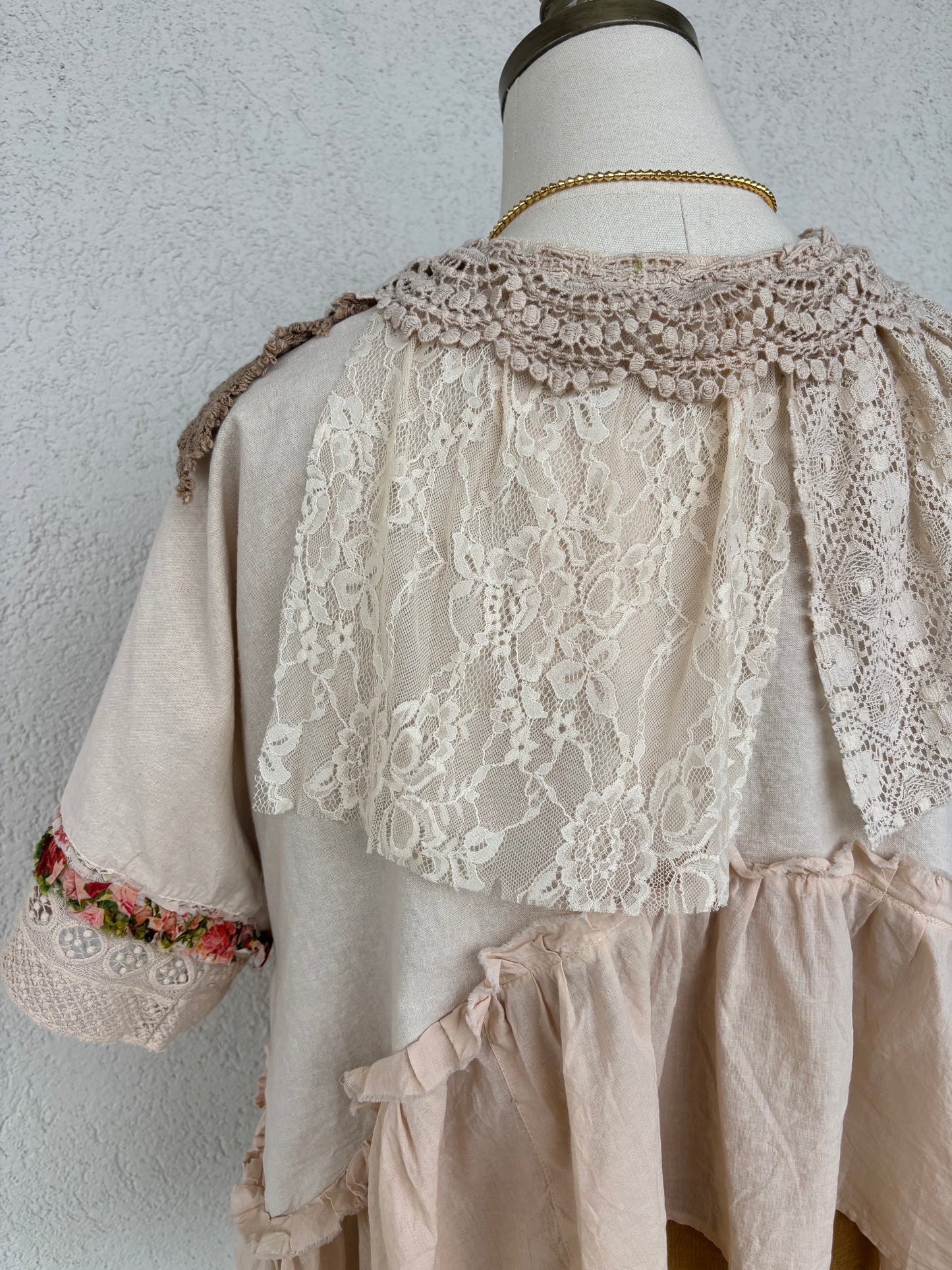 Lace Garden Patchwork Kimono Top