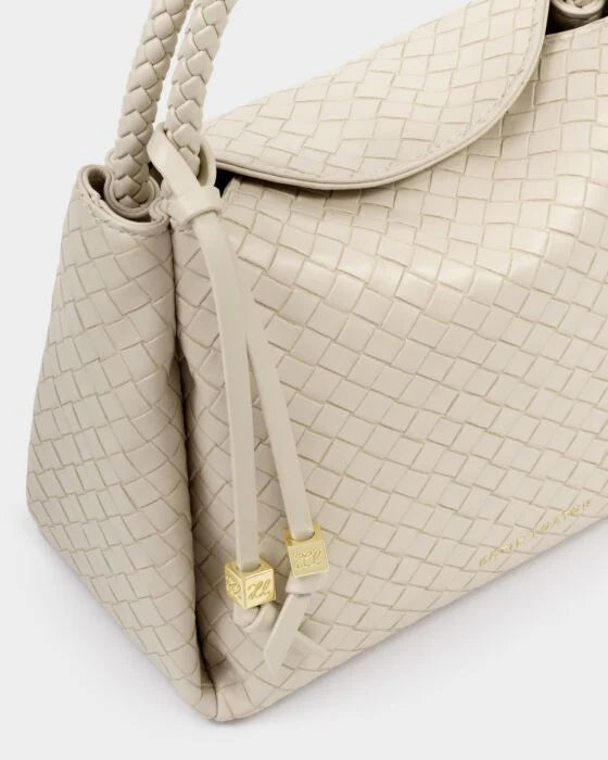Nova Woven Textured Top Handle Bag
