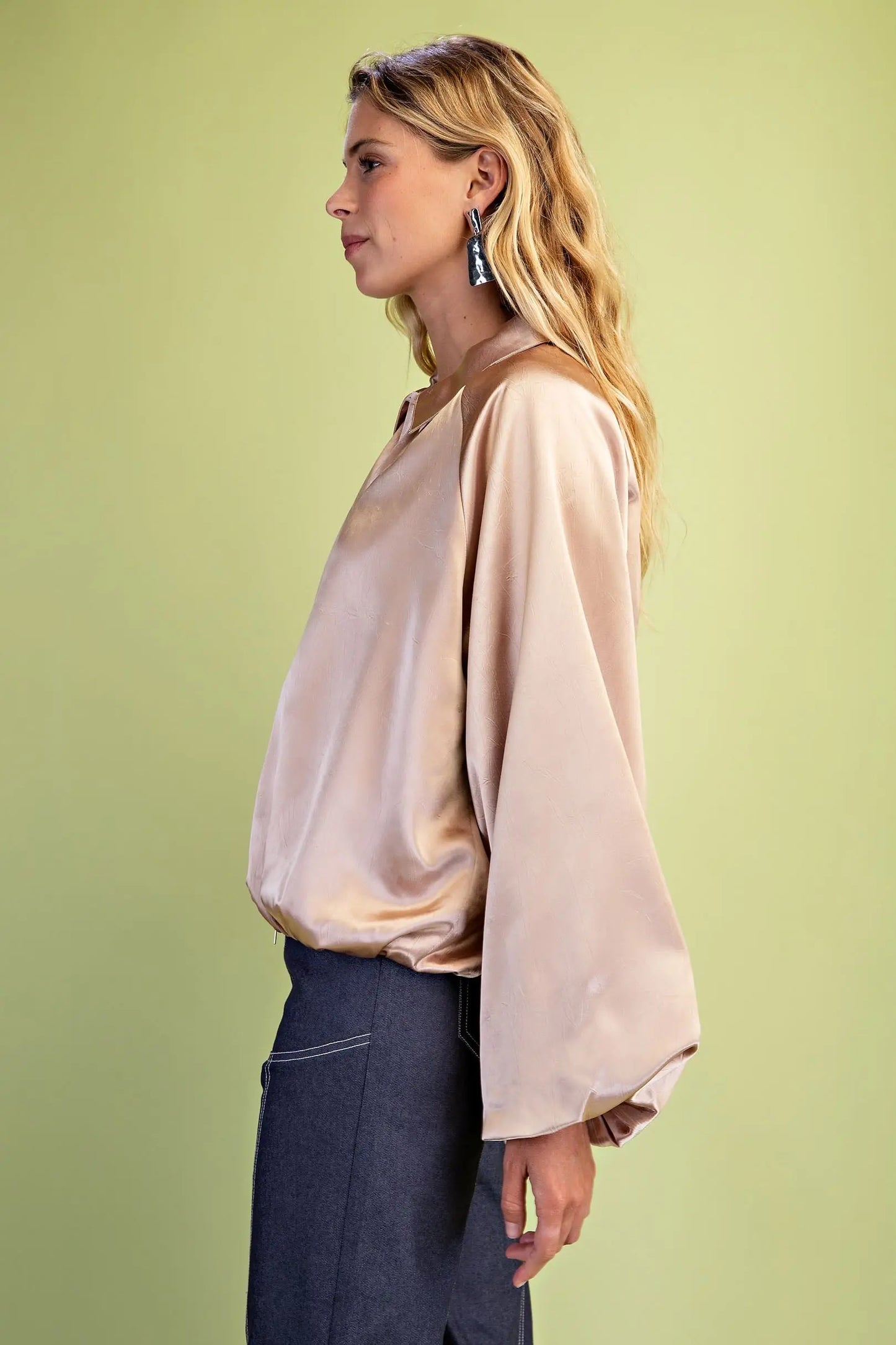 Satin Bomber Jacket