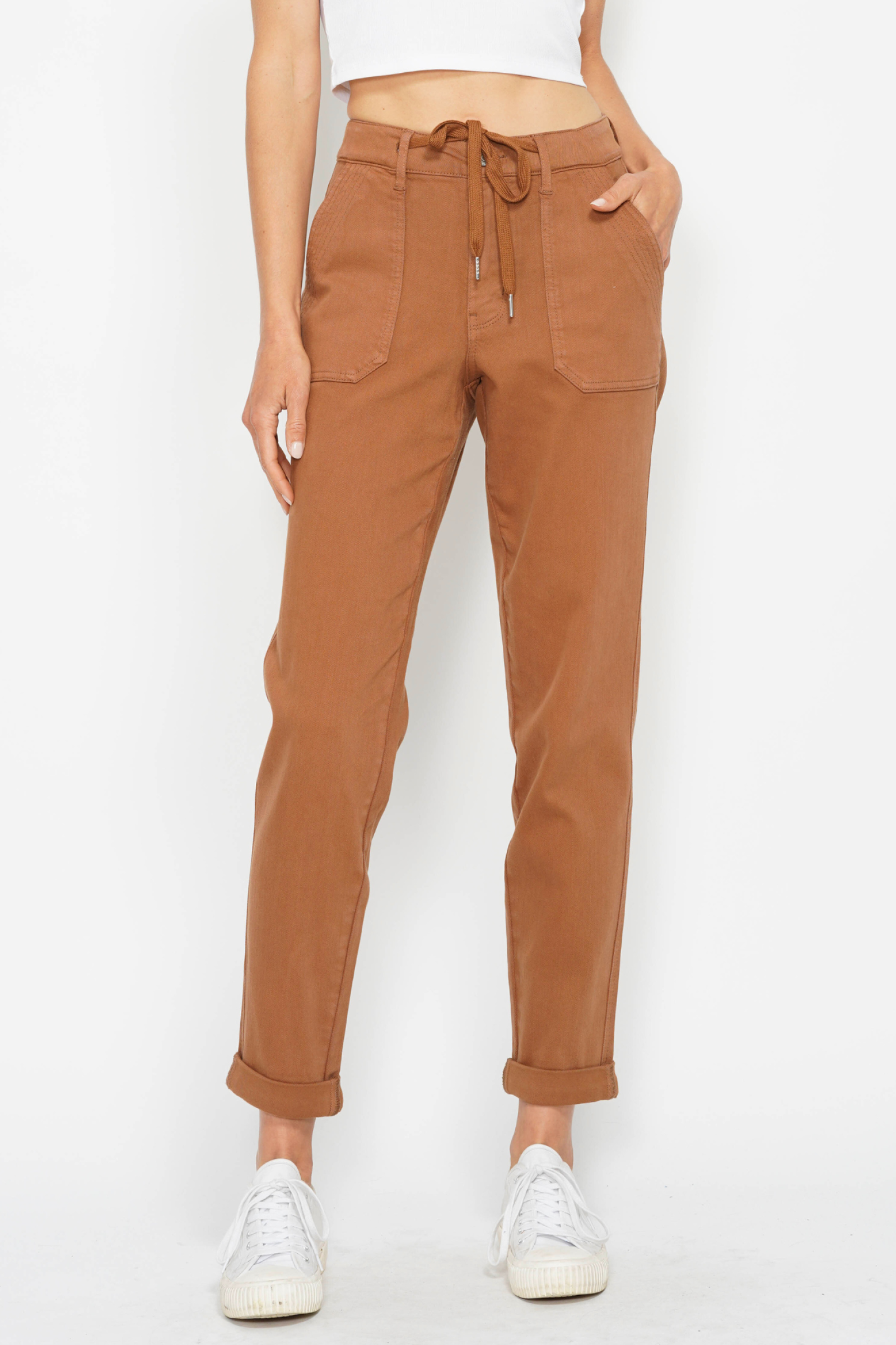 Judy Blue HW Garment Dyed Cuffed Jogger *FINAL SALE*