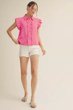 Load image into Gallery viewer, Roosevelt Ruffle Top
