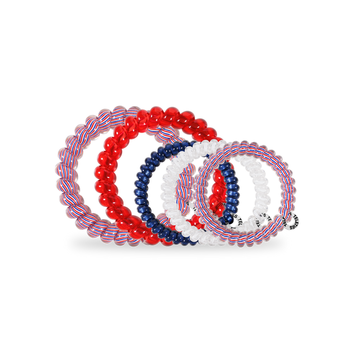 Spiral Hair Coils | Mixed Pack | Star Spangled Hair Ties