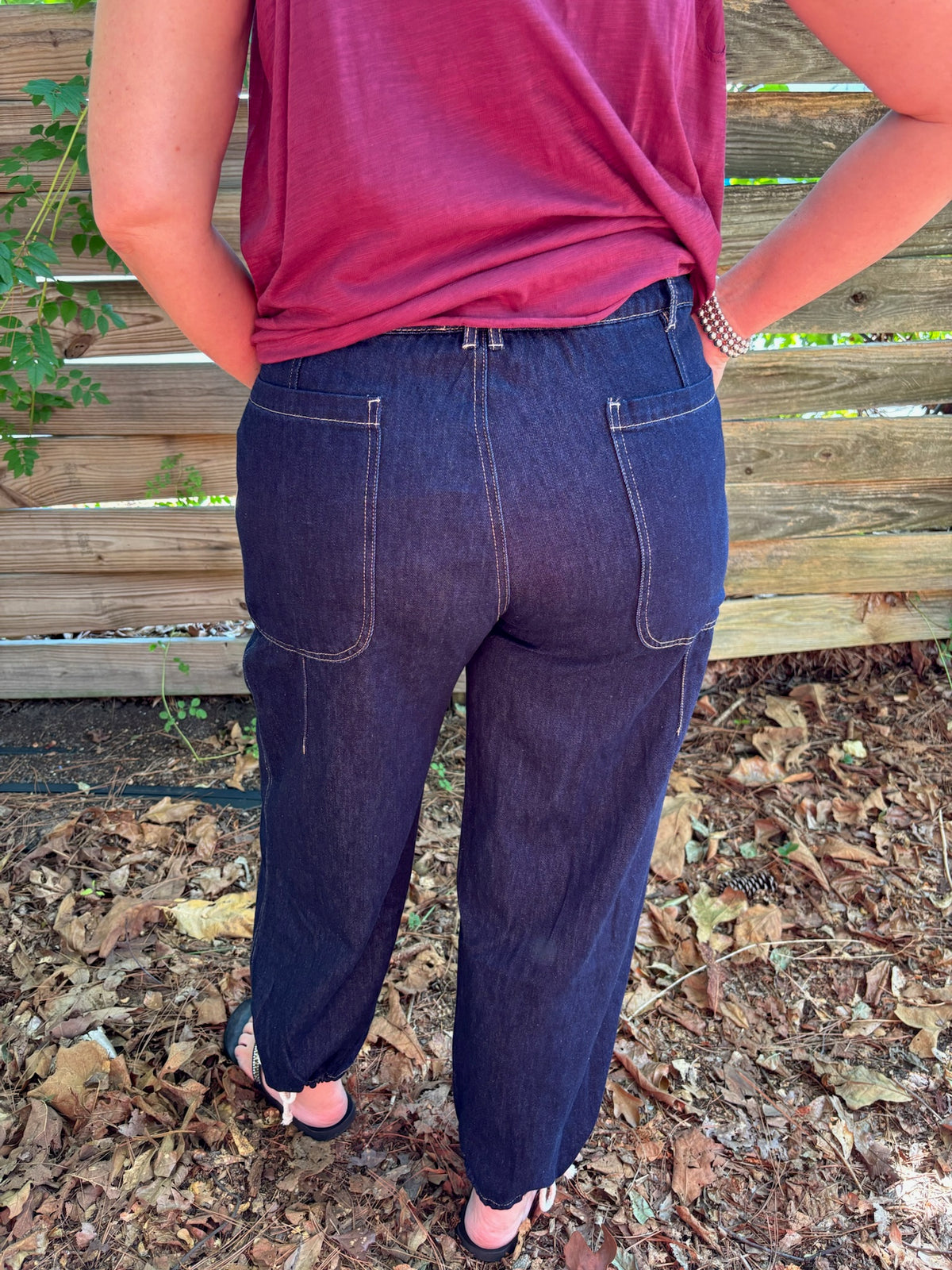 Better In Denim Barrel Pant