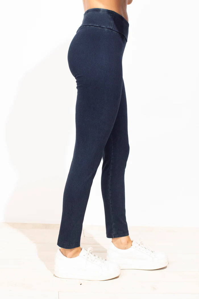 Stonewash Knit Slim Jegging