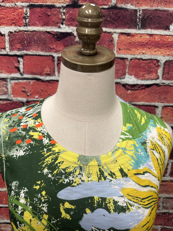 🌿 Tropical Bloom A-Line Tank *FINAL SALE*