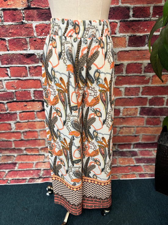 Sunset Paisley Halter Blouse