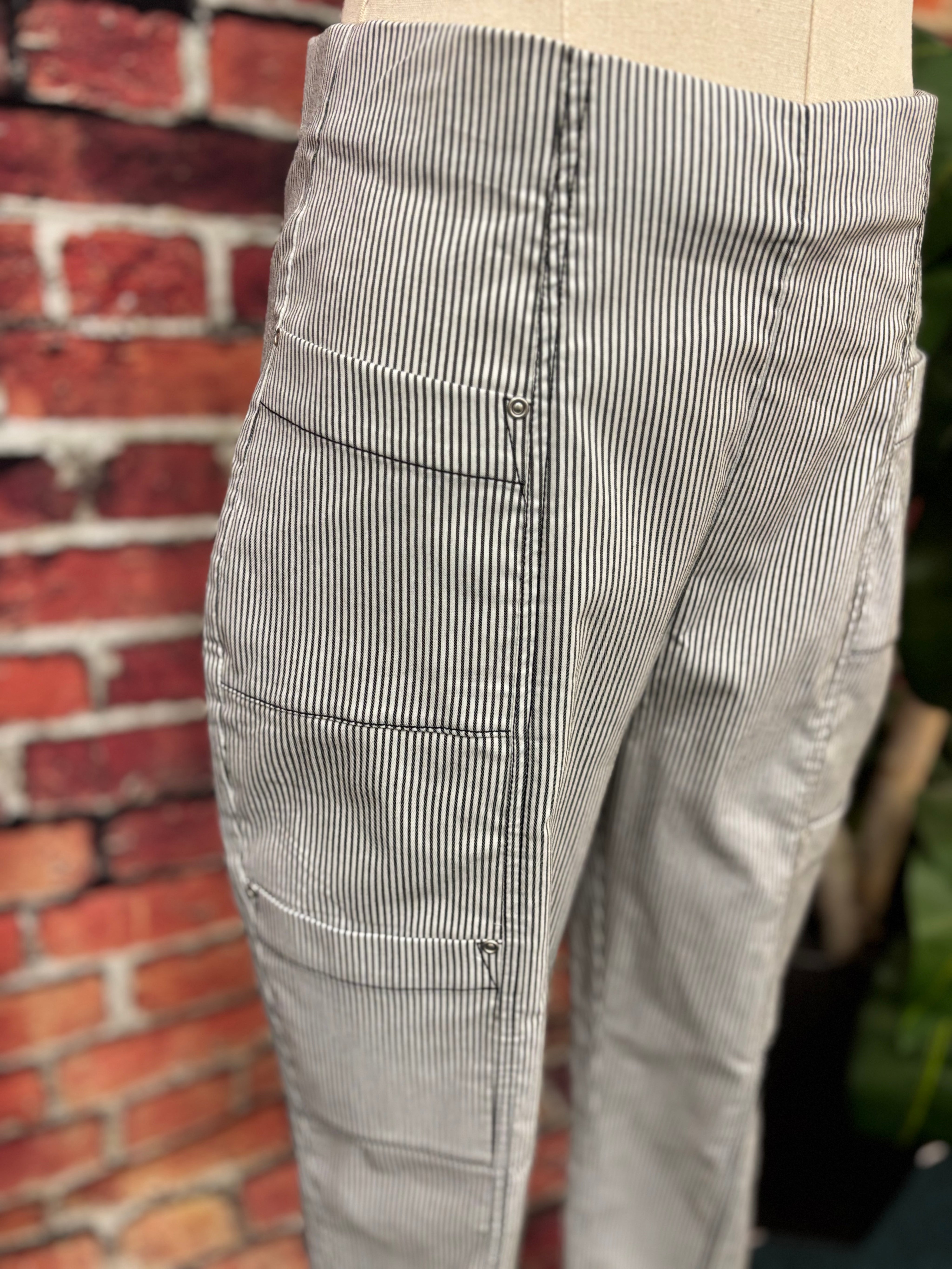 Cool Tech Stripe Seaside Capri Pant