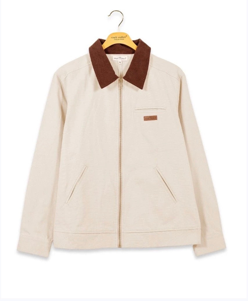 Ivory Canvas Jacket