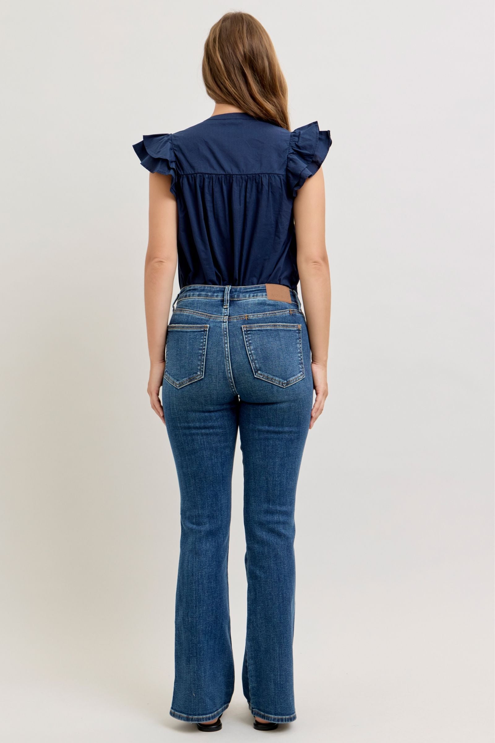 Judy Blue MR Bootcut W/Cell Phone Back Pkt & Slit