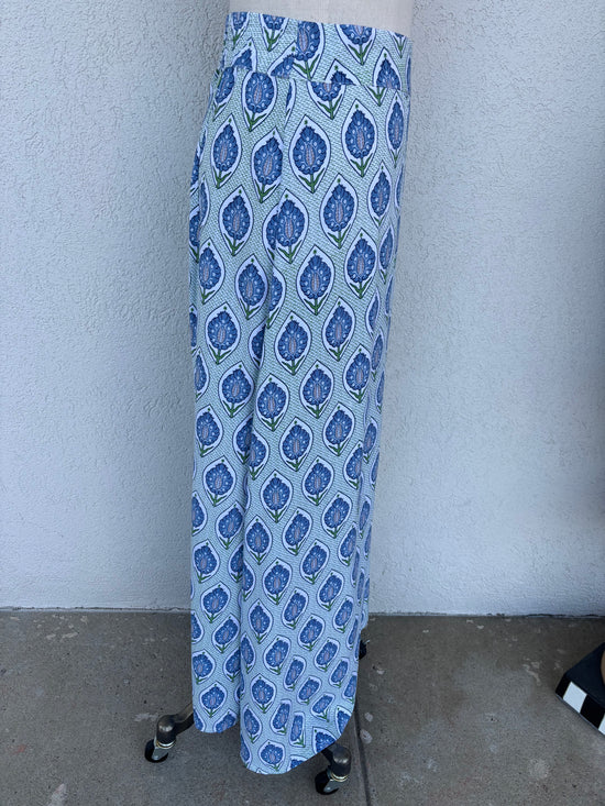 Bluebell Breeze Beaded Button Top