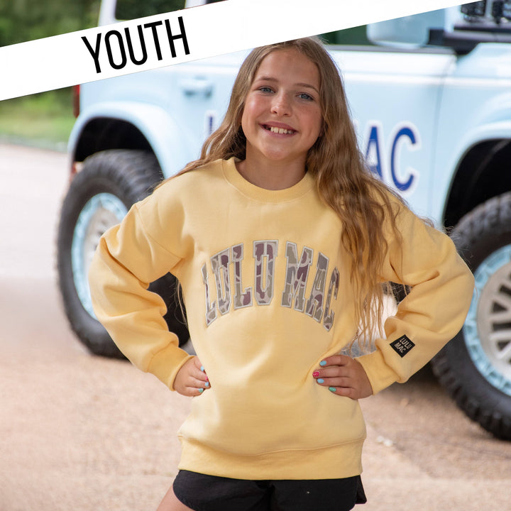 Kids Lulu Mac Long Sleeve Crew Neck Sweatshirt