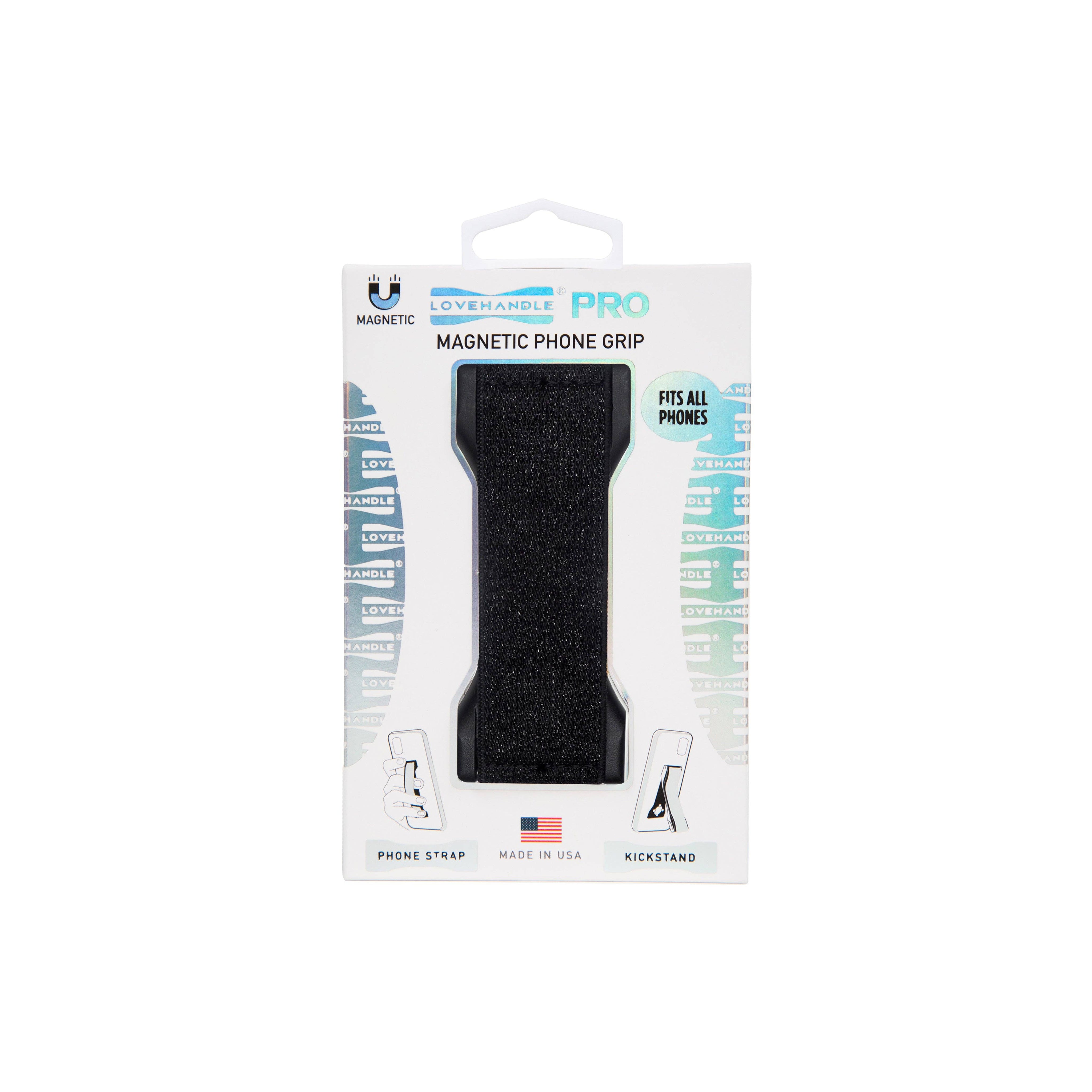 LoveHandle PRO - Black Glitter Elastic
