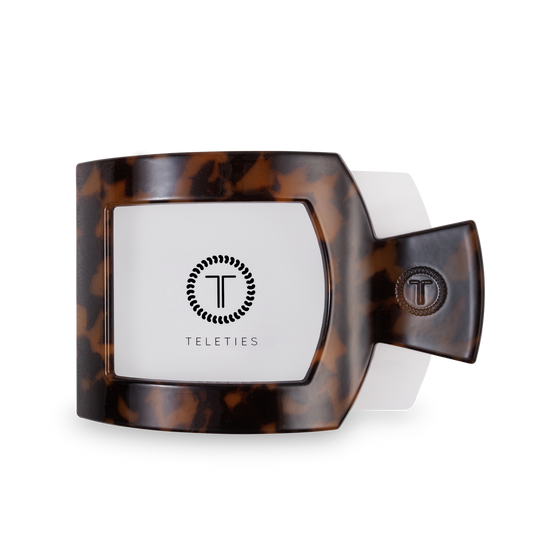 Square Flat Hair Clip | Large | Tortoise