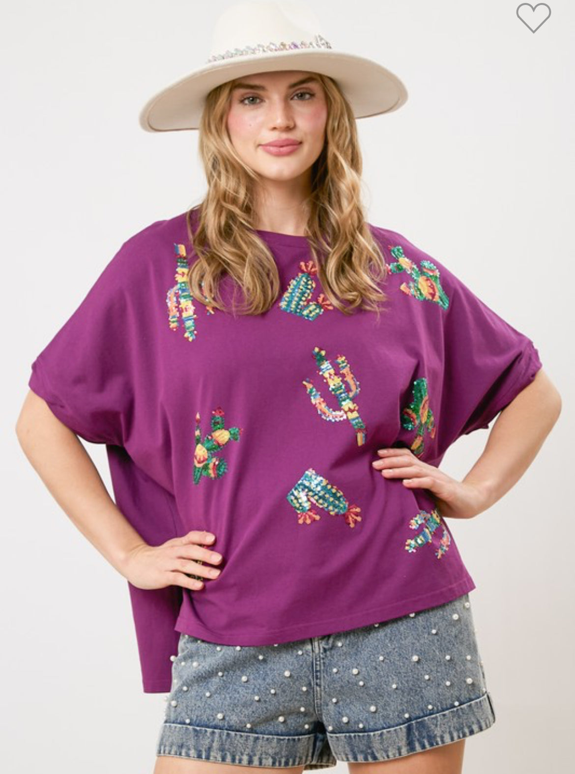Colorful Cactus Top *FINAL SALE*