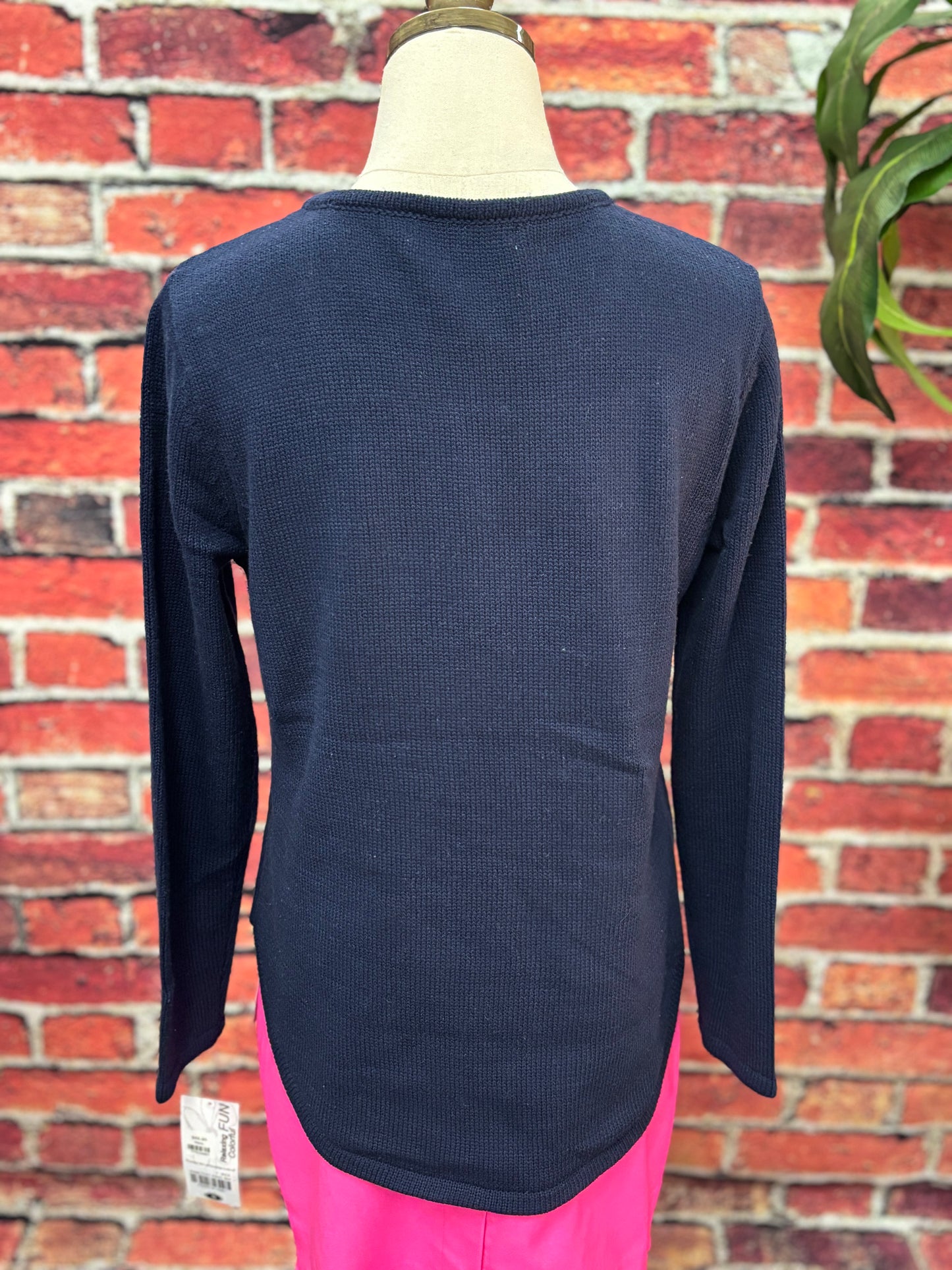 Knitted Scoop Neck Sweater