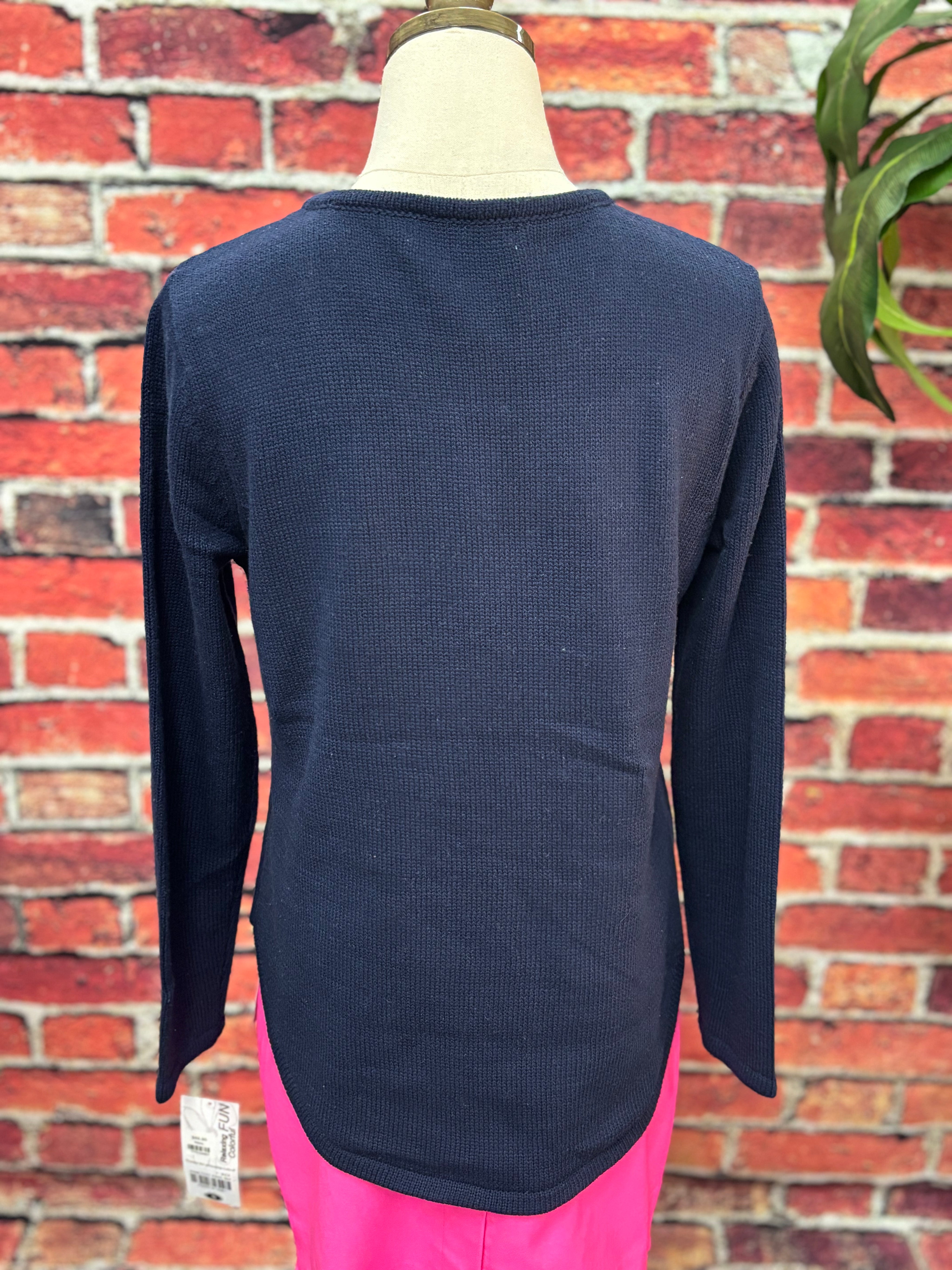 Knitted Scoop Neck Sweater