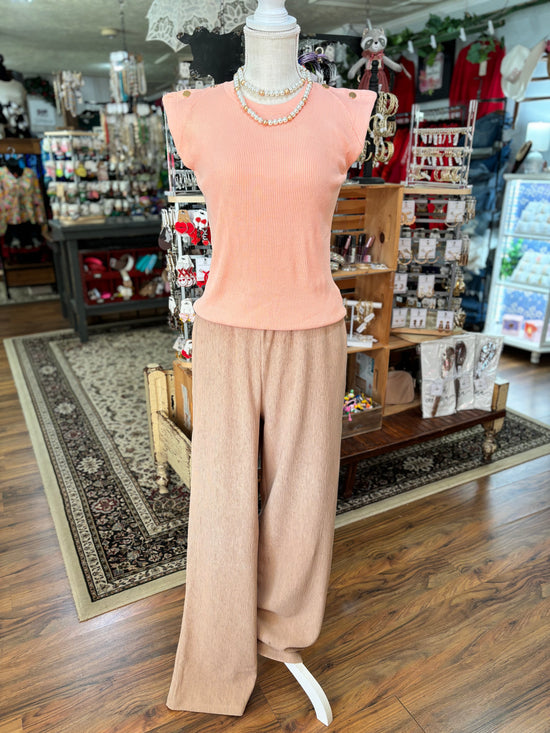 Erin Peach Top *FINAL SALE*