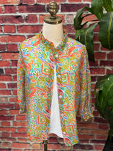 Load image into Gallery viewer, Floral Ruffle Collar Blouse Jacket
