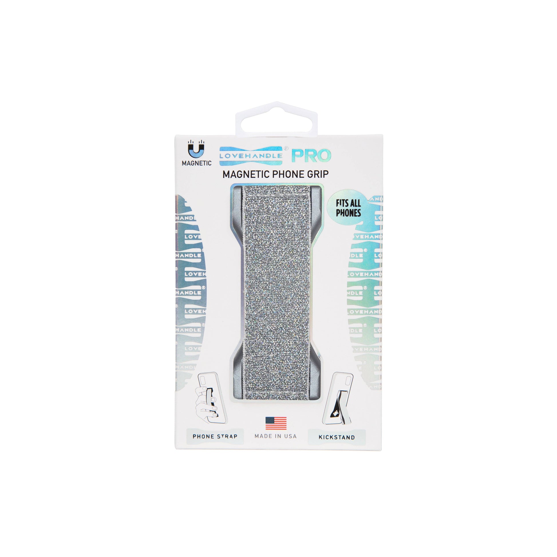 LoveHandle PRO - Silver Glitter Elastic