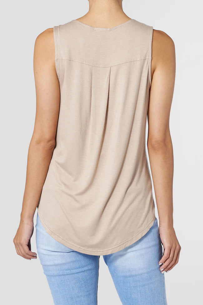 Erin Pleat Back Tank