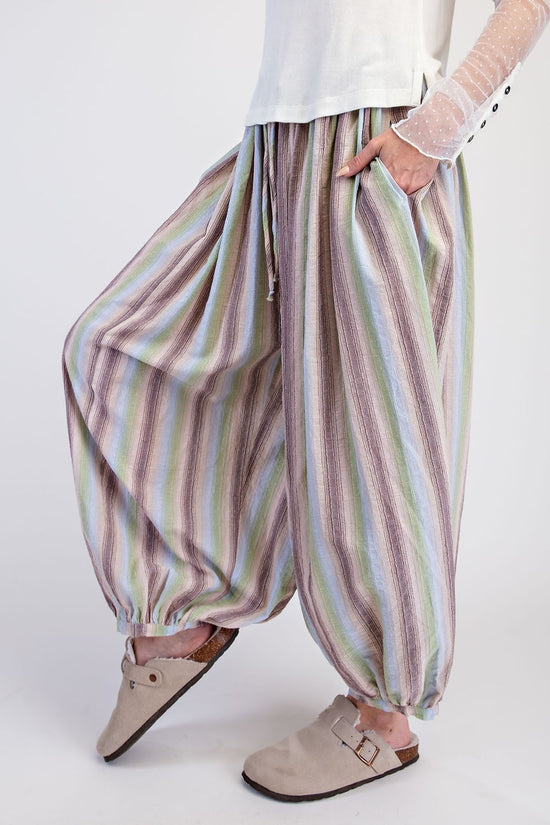 Stripe Balloon Pants