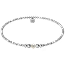 Load image into Gallery viewer, Jenna | Gold Filled Beaded Bracelet with Pearl
