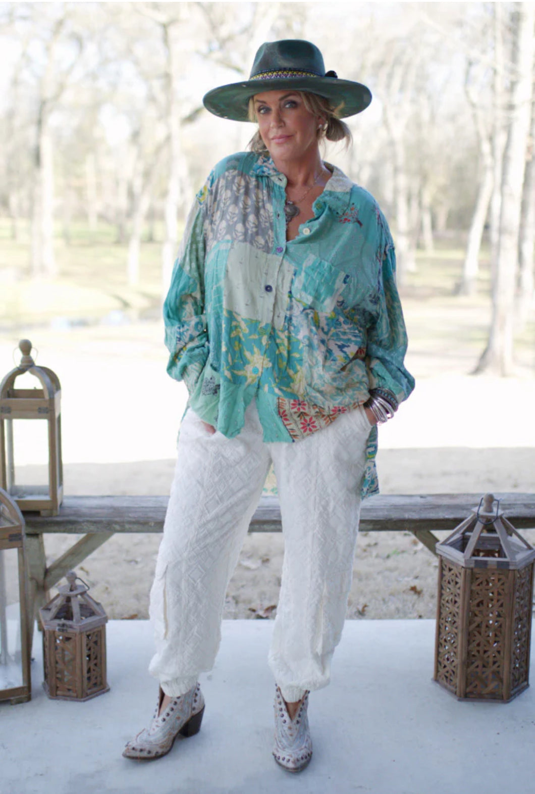 Patchwork Sunrise Top