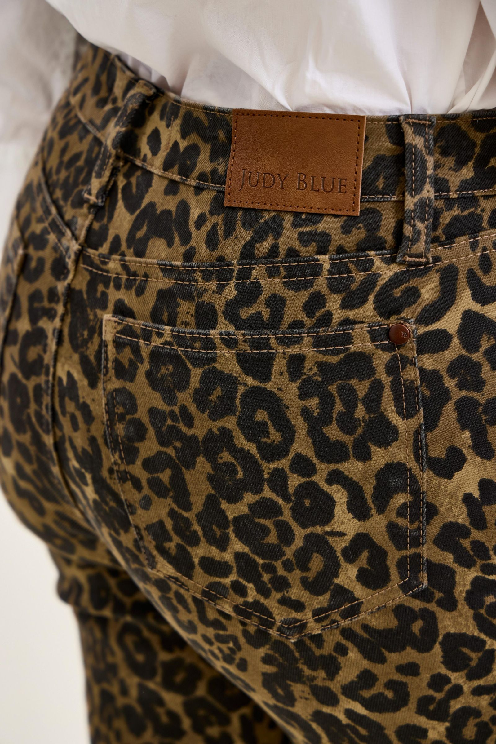 Judy Blue HW Bootcut Leopard Print