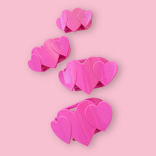Load image into Gallery viewer, Flat Hair Clip | Large | Pink Heart to Heart
