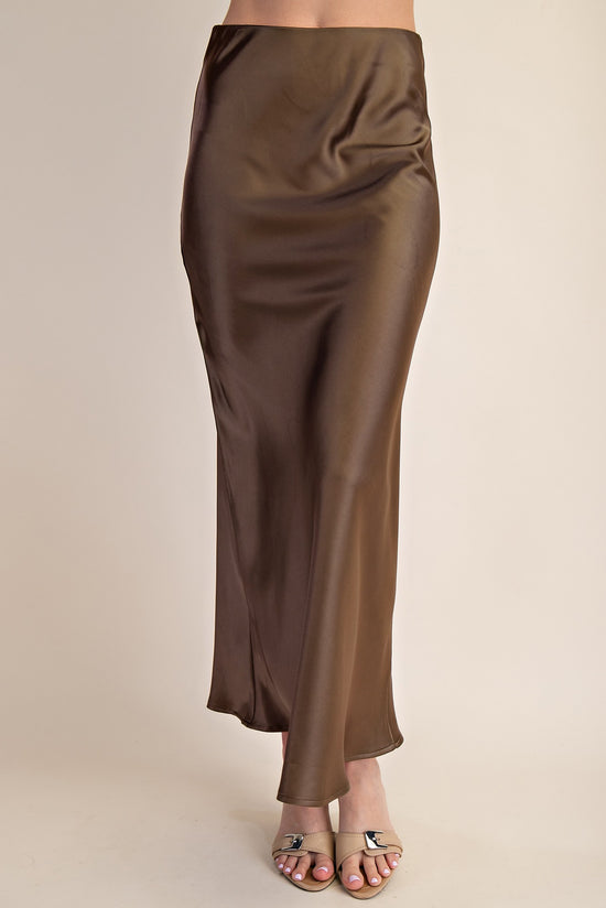 Satin Midi Skirt