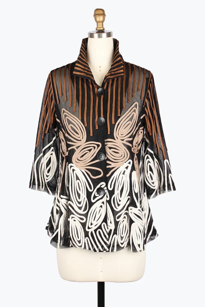 Stripe & Swirl Jacket *FINAL SALE**