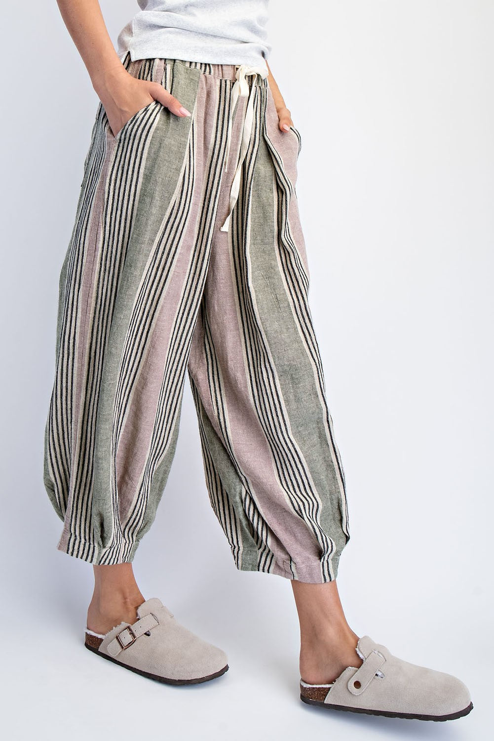 Linen Balloon Pants